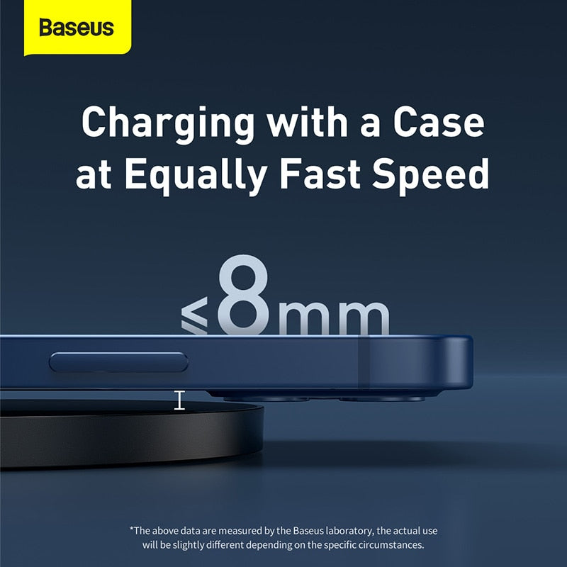 Baseus 15W Qi Wireless Charger For iPhone 13 12 Pro Max Digital Display Fast Wireless Charging  For Samsung Xiaomi pad 5 HuaWei